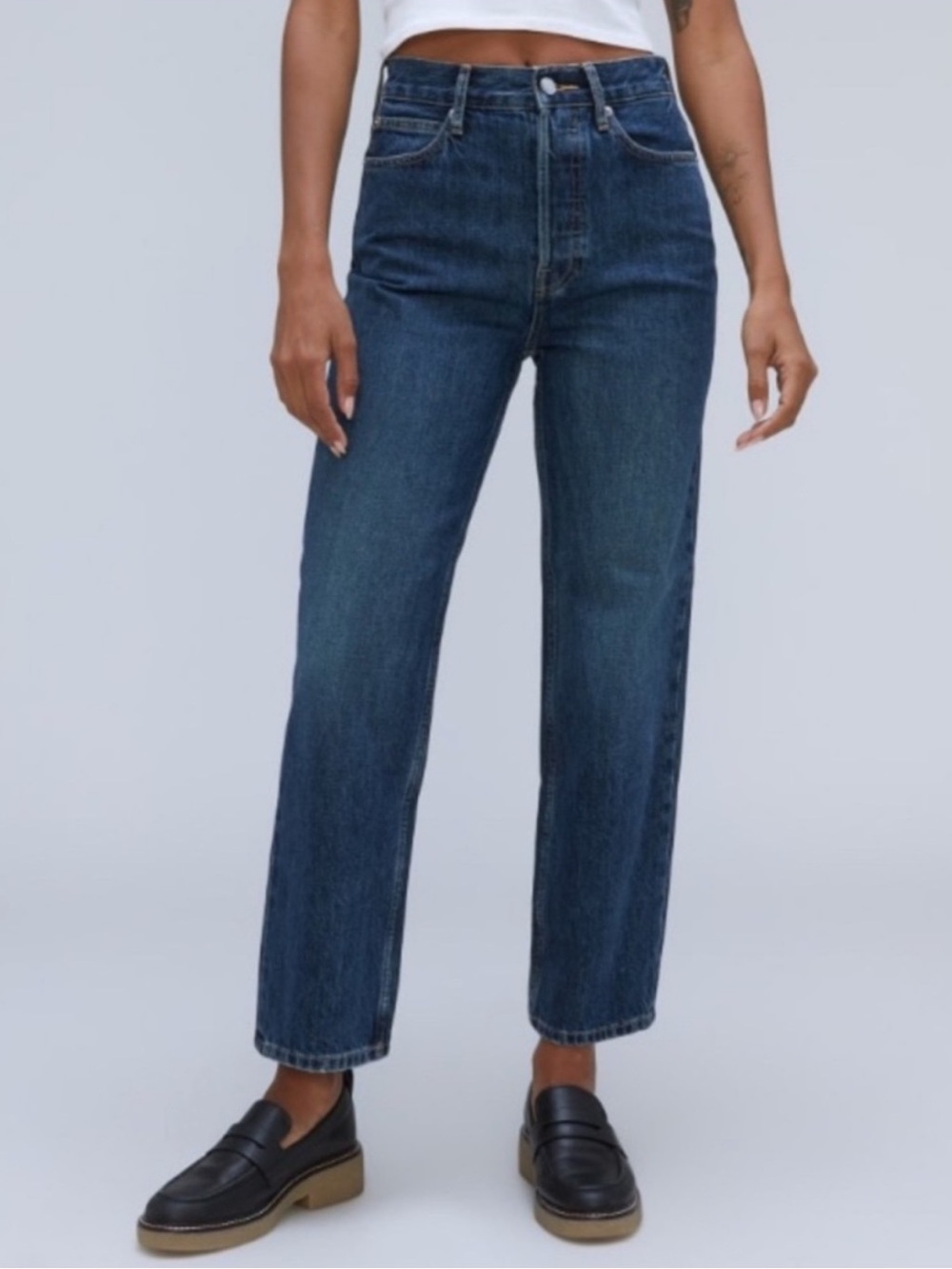 Everlane The ‘90s Cheeky Jean in Deep Atlantic